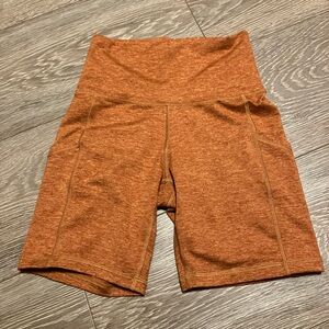 Aerie offline Burnt Orange Bike Shorts size S